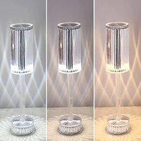 Crystal Lamp USB Port Charging Bedside Table Lamp