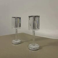 Crystal Lamp USB Port Charging Bedside Table Lamp