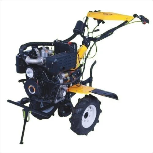 Black And Yellow 9 Hp Power Tiller