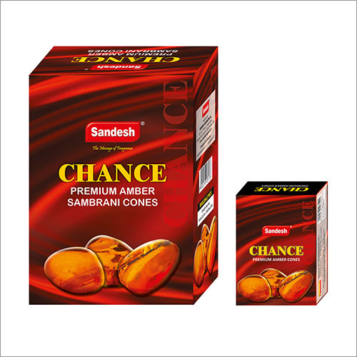 Artificial Fragrances Sandesh Chance Premium Amber Sambrani Cones