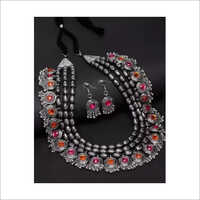 Ladies Party Wear Necklace Set Gender: Women