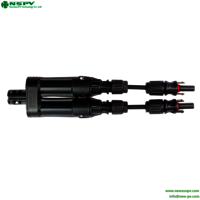 TUV Certified NSPV 4FBCM01-15 1500VDC Solar Branch Connector With Inline Fuse Solar Fuse Branch Connector