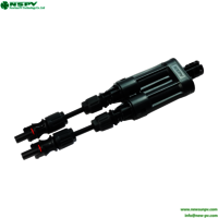 TUV Certified NSPV 4FBCM01-15 1500VDC Solar Branch Connector With Inline Fuse Solar Fuse Branch Connector
