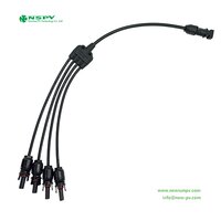 NSPV 4 To 1 Solar Cable Harness Solar Y Connectors Solar Panel Parallel Connectors Solar Wiring Harness