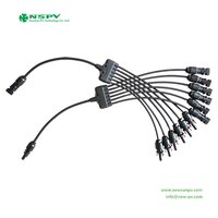 NSPV Solar Panel Parallel Connectors 6 To 1 Type Y Connector Solar Wiring Harness PV Cable Harness