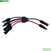 Photovoltaic Wiring 6 To 2 Solar Panel Y Type Connectors Solar Panel Parallel Connectors Solar Cable Wiring