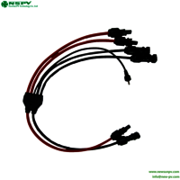 Photovoltaic Wiring 6 To 2 Solar Panel Y Type Connectors Solar Panel Parallel Connectors Solar Cable Wiring