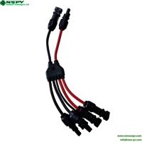 Photovoltaic Wiring 6 To 2 Solar Panel Y Type Connectors Solar Panel Parallel Connectors Solar Cable Wiring