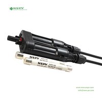 NSPV Solar Fuse Connector PV 2 to 1 Branch Connectors 1500VDC Solar Fusible Link For Solar System Protection