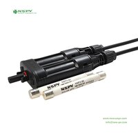 NSPV Solar Fuse Connector PV 2 to 1 Branch Connectors 1500VDC Solar Fusible Link For Solar System Protection