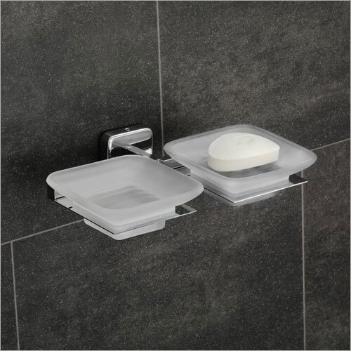 Double Soap Dish - Stainless Steel, 10 Inch, Glossy Finish | Elegant Design with Drain Holes for Easy Maintenance and Self Drying