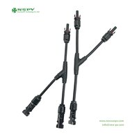 2 In 1 Solar Y Type Connector Solar Cable Harness Solar Y Branch Solacr Cables And Connectors
