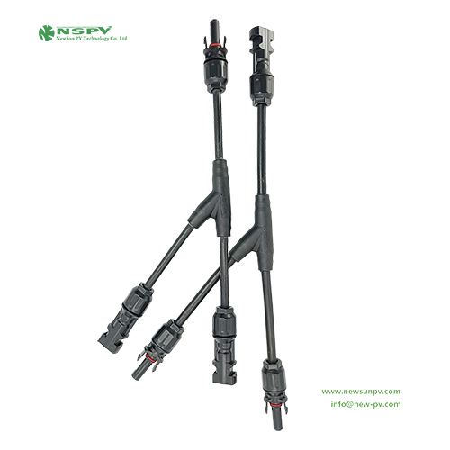 2 In 1 Solar Y Type Connector Solar Cable Harness Solar Y Branch Solacr Cables And Connectors