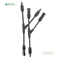 2 In 1 Solar Y Type Connector Solar Cable Harness Solar Y Branch Solacr Cables And Connectors