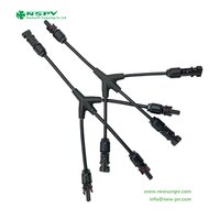 NSPV 3 In 1 Solar Cable Harness PV Cable Assembly With Solar Panel Parallel Connectors Solar Wiring Harness