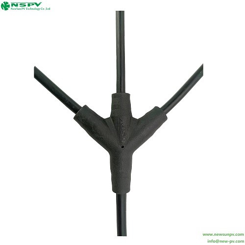 NSPV 3 In 1 Solar Cable Harness PV Cable Assembly With Solar Panel Parallel Connectors Solar Wiring Harness