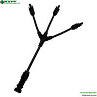 NSPV 3 In 1 Solar Cable Harness PV Cable Assembly With Solar Panel Parallel Connectors Solar Wiring Harness