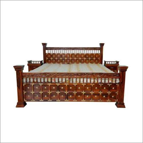 King Size Sheesham Wood Bed