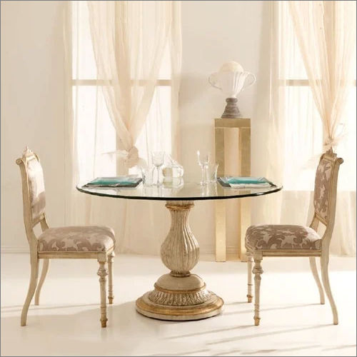 Glass Top Dining Table Set