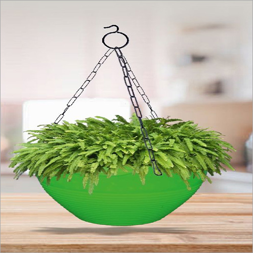 Green Hanging Flora Basket Planter