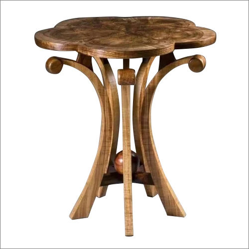 Wooden Round End Table