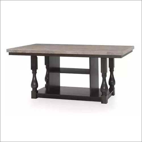 6 Seater Marble Dining Table Set