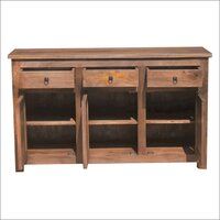 3 Drawer Wooden Sideboard Table