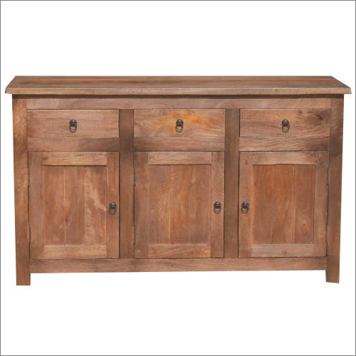 3 Drawer Wooden Sideboard Table