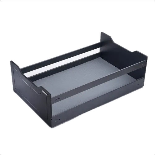 LMFPDB900 Pot Drawer Basket Plain Grey Soft Close