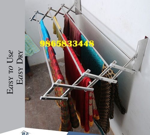 SS Wall mount cloth hangers in Tirupur.