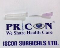 Single use needle 21G-24G