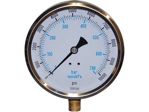 Calibration of Pressure Gauge 0 to 700Bar NABL