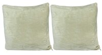 House of Quirk Thickened Cushion Cover(Cover Only No Insert)(16.5x16.5 inch/ 42x42cm) BLACK