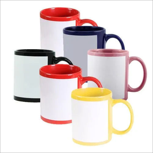 Photo Sublimation Printing 11 Oz Color Patch Mug