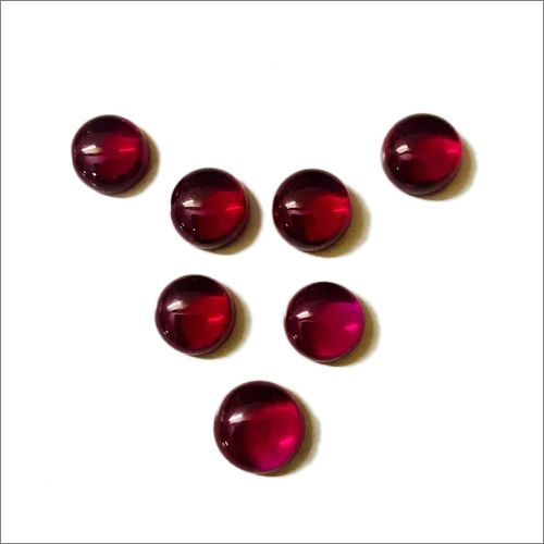 Imitation Ruby Cabochon Stone Size: Different Available