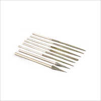 Diamond Files And Angle Pins - Flat, Round, Triangle, Square, Half Round, Taper Flat, Knife, 160-220 Mm Overall Length | Silver Color, Good Quality, Warranty Included