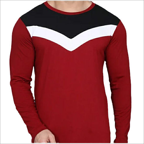 Multicolor Mens Full Sleeve T Shirt