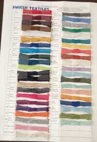 Yarn Shade Cards - 6s, 10s, 2/20s, 2/30s, 2/40s | Versatile Color Range For Creative Textile Design