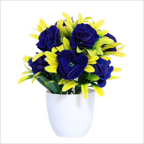 Eco-Friendly Blue Rose Artificial Flower Plant