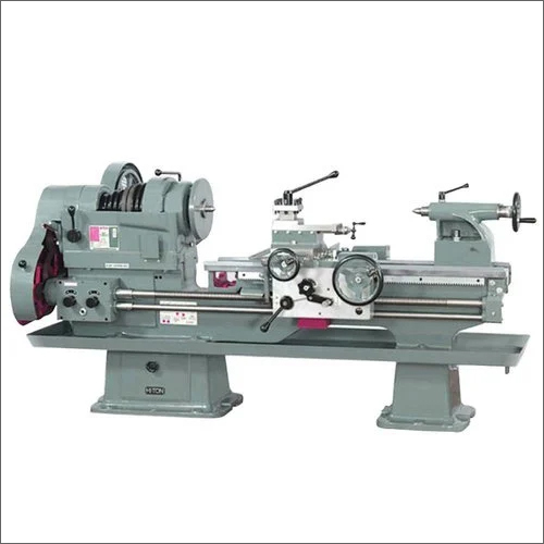 Heavy Duty Lathe Machine - Mild Steel, 5.5 Feet Length, 254 mm Centre Height, 54 mm Spindle Bore | High Efficiency, Ergonomic Tail Stock Design, 8 Spindle Speeds