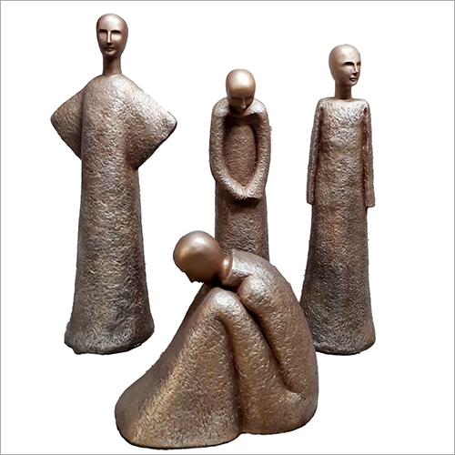 Ancient Man Fiber Statue