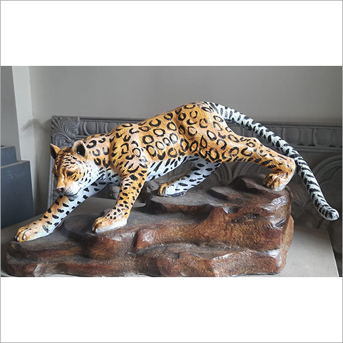 Leopard Fiber Statue