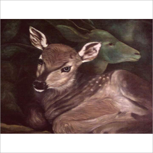 Fiber Deer Wall Mural