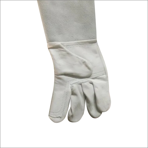Natural Hand Gloves - Cotton Fabric, Washable, Plain Pattern | Protects Hands Against Detergents, Acids, and Household Chemicals
