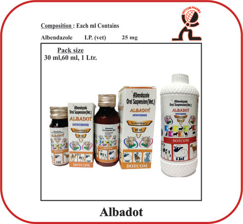 Albendazole Oral Suspension Brand - Albadot 1 Ltr