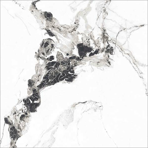 Glossy Electa Black Glazed Vitrified Tiles - 600X600 MM, Non-Slip, Industrial Grade, Customized Size, Abrasion and Stain Resistant
