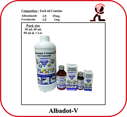 Albendazole Ivermectin ORAL SUSPENSION - Brand -  ALBADOT-V 60 ml