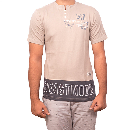 Cotton Unisex Half Sleeve Mens T Shirt
