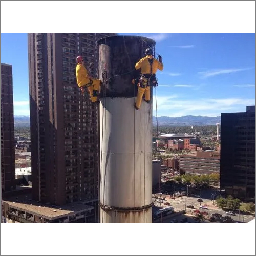 Stack Painting Inspection With Rope Access Service