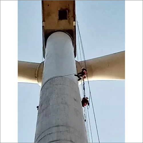 Wind Mill Cleaning With Rope Access
